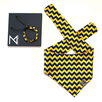 Thumbnail for Premium Designer Dog Bandana with Matching Bracelet