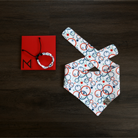Thumbnail for Premium Designer Dog Bandana with Matching Bracelet