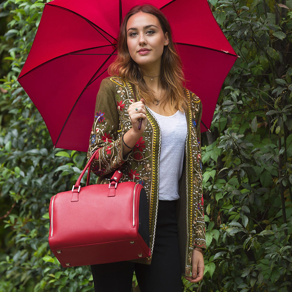 Eco Friendly Leather Pet Carrier Bag