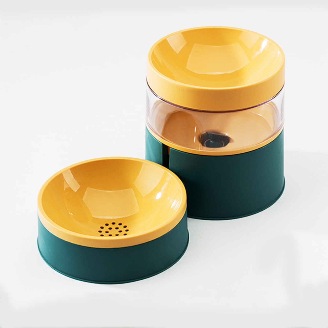 Pet Feeding and Drinking Bowl Combo