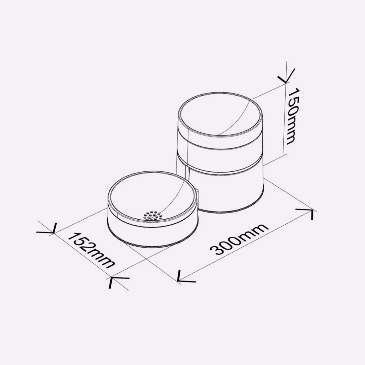 Pet Feeding and Drinking Bowl Combo