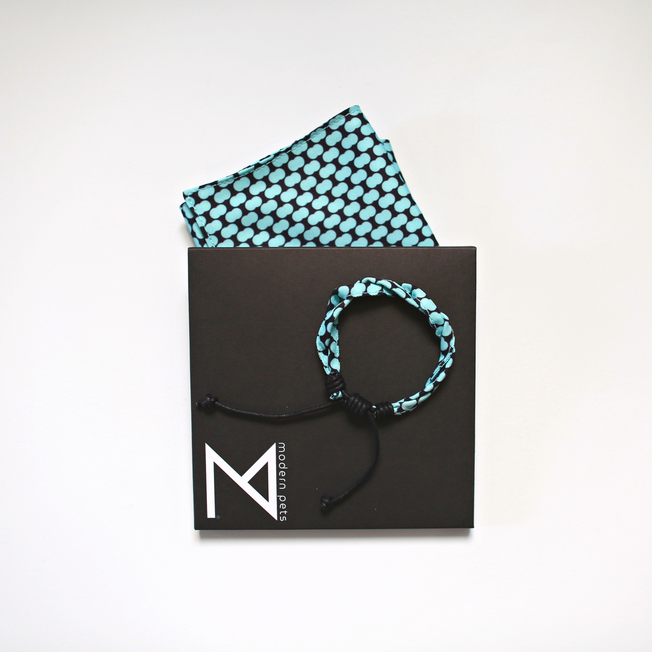 Premium Designer Dog Bandana with Matching Bracelet